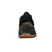 Rieker Damen Slipper schwarz