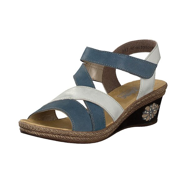 Rieker Damen Sandalette blau