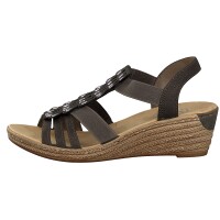 Rieker Damen Sandalette grau