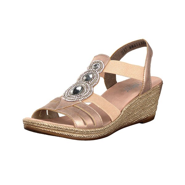 Rieker Damen Sandalette rosa