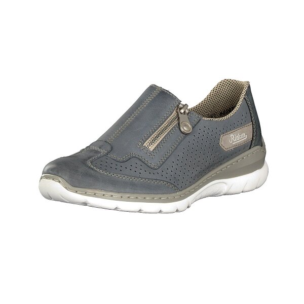 Rieker Damen Slipper blau