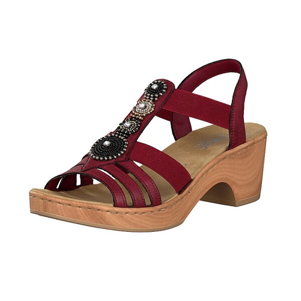 Rieker Damen Sandalette rot