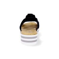 Rieker Damen Keil Sandalette schwarz