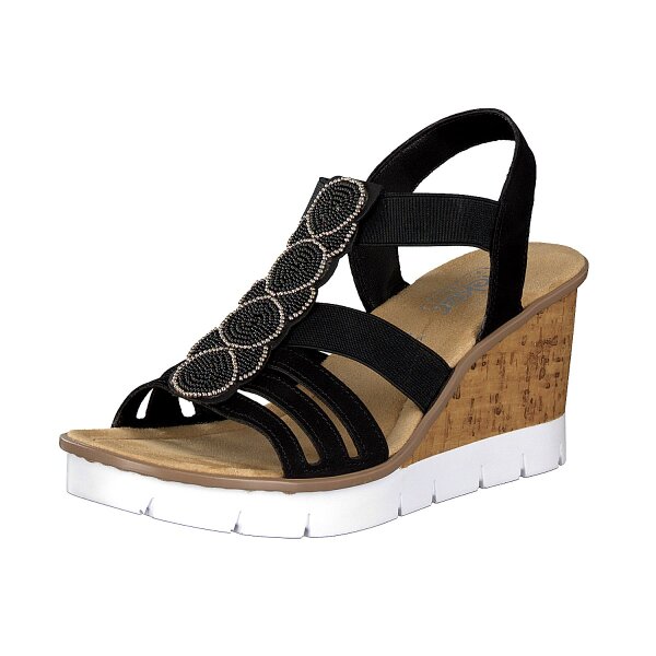 Rieker Damen Sandalette schwarz