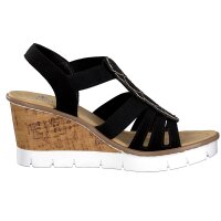 Rieker Damen Sandalette schwarz