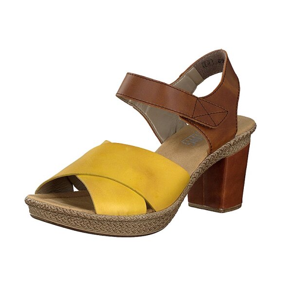 Rieker Damen Sandalette gelb