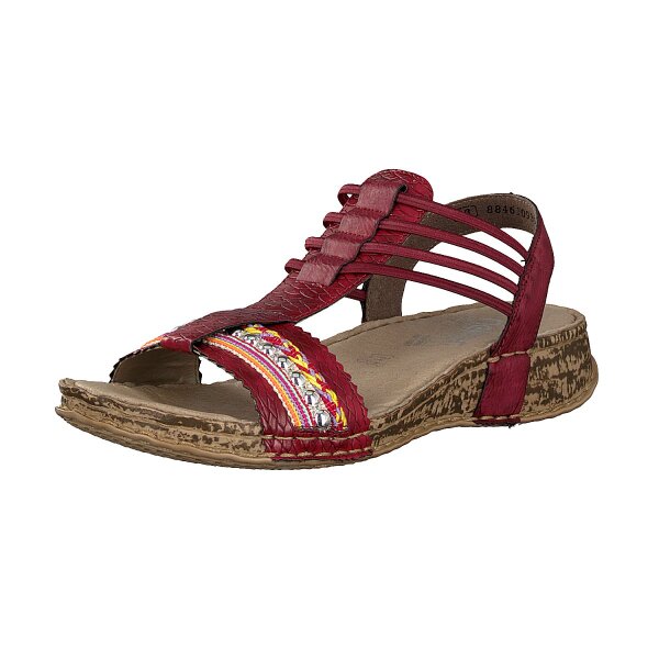 Rieker Damen Sandale rot