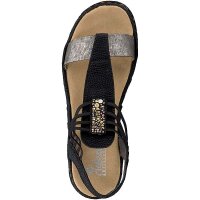 Rieker Damen Sandale schwarz