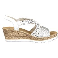 Rieker Damen Sandalette wei&szlig;