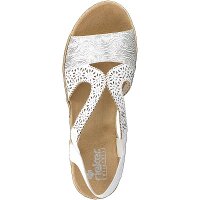 Rieker Damen Sandalette wei&szlig;