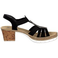 Rieker Damen Sandalette schwarz