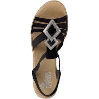 Rieker Damen Sandalette schwarz