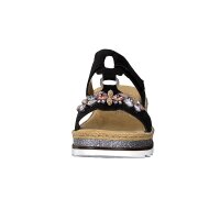 Rieker Damen Pantolette schwarz