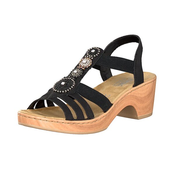 Rieker Damen Sandalette schwarz
