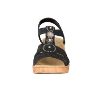 Rieker Damen Sandalette schwarz