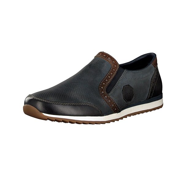 Rieker Herren Slipper blau
