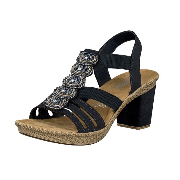 Rieker Damen Sandalette blau