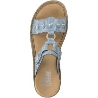 Rieker Damen Pantolette blau