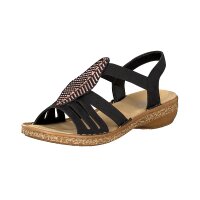 Rieker Damen Sandale schwarz