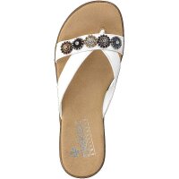 Rieker Damen Pantolette wei&szlig;