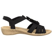 Rieker Damen Sandale schwarz