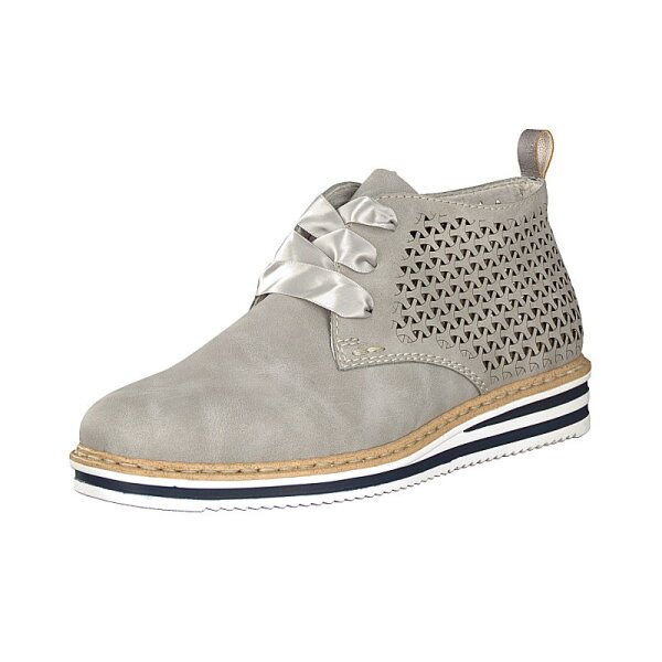Rieker Damen Schn&uuml;rschuh grau