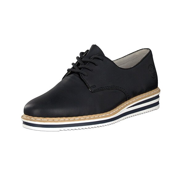 Rieker Damen Schn&uuml;rschuh blau