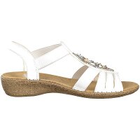 Rieker Damen Sandalette wei&szlig;
