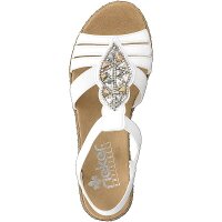 Rieker Damen Sandalette wei&szlig;
