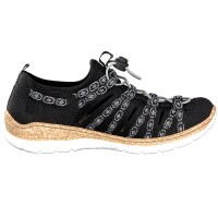Rieker Damen Sneaker schwarz