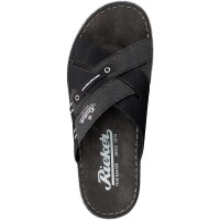 Rieker Herren Pantolette schwarz