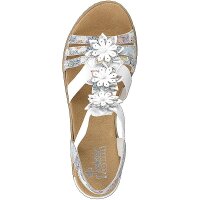 Rieker Damen Sandalette wei&szlig;