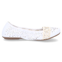 Rieker Damen Ballerina wei&szlig;