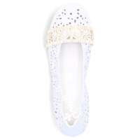 Rieker Damen Ballerina wei&szlig;