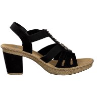 Rieker Damen Sandalette schwarz