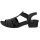 Rieker Damen Sandalette schwarz