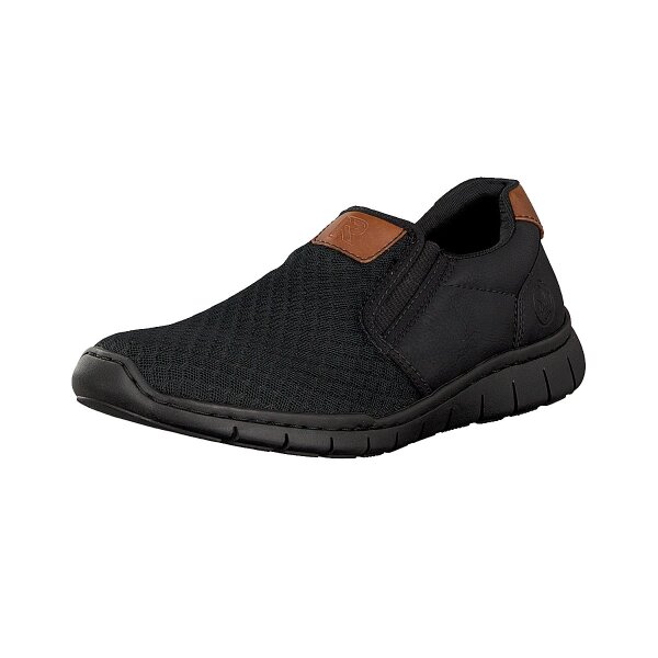 Rieker Herren Slipper schwarz