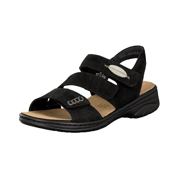 Rieker Damen Sandale schwarz