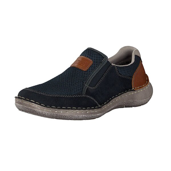 Rieker Herren Slipper blau