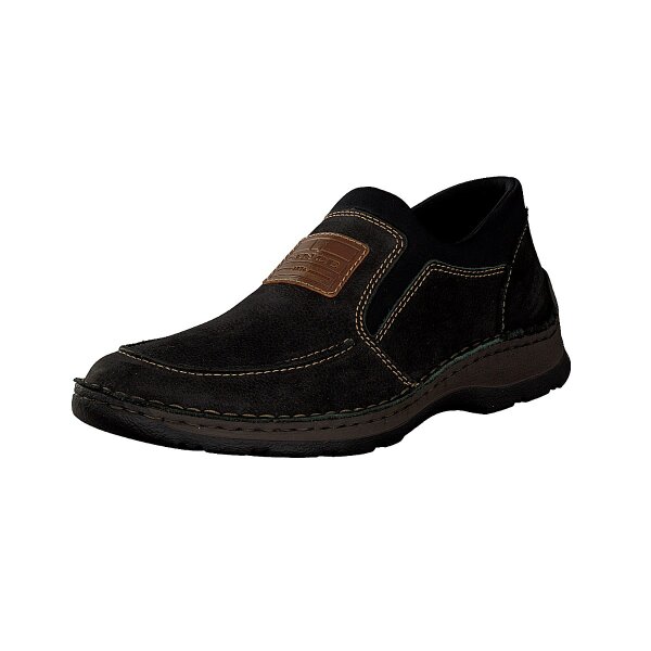 Rieker Herren Slipper schwarz