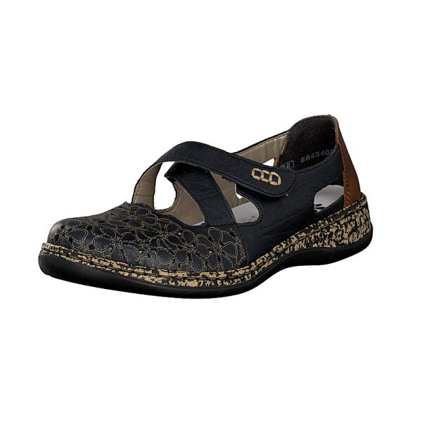 Rieker Damen Slipper blau