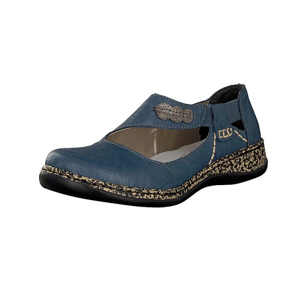 Rieker Damen Slipper blau
