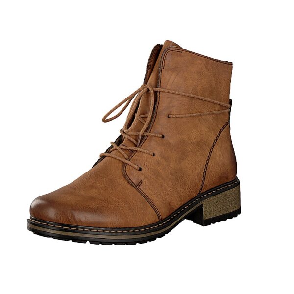 Rieker Damen Schn&uuml;rboot braun