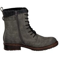 Rieker Damen Schn&uuml;rboot grau