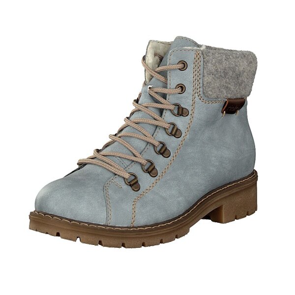 Rieker Damen Schn&uuml;rboot blau