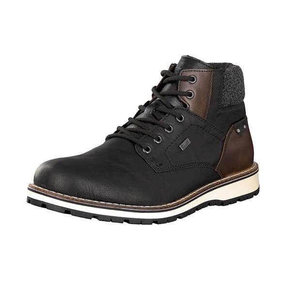 Rieker Herren Schn&uuml;rboot schwarz