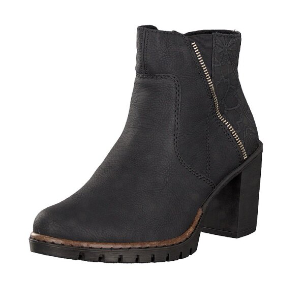 Rieker Damen Stiefelette schwarz