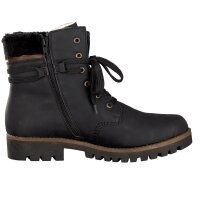 Rieker Damen Schn&uuml;rboot schwarz
