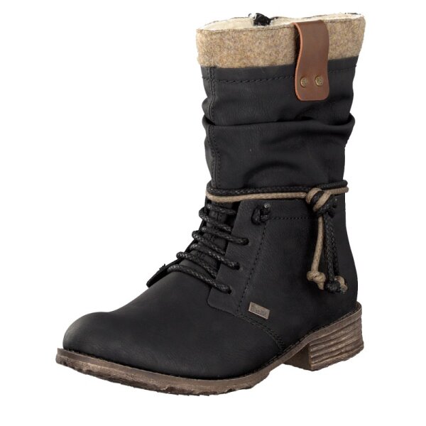 Rieker Damen Stiefel schwarz