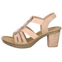 Rieker Damen Sandalette rosa